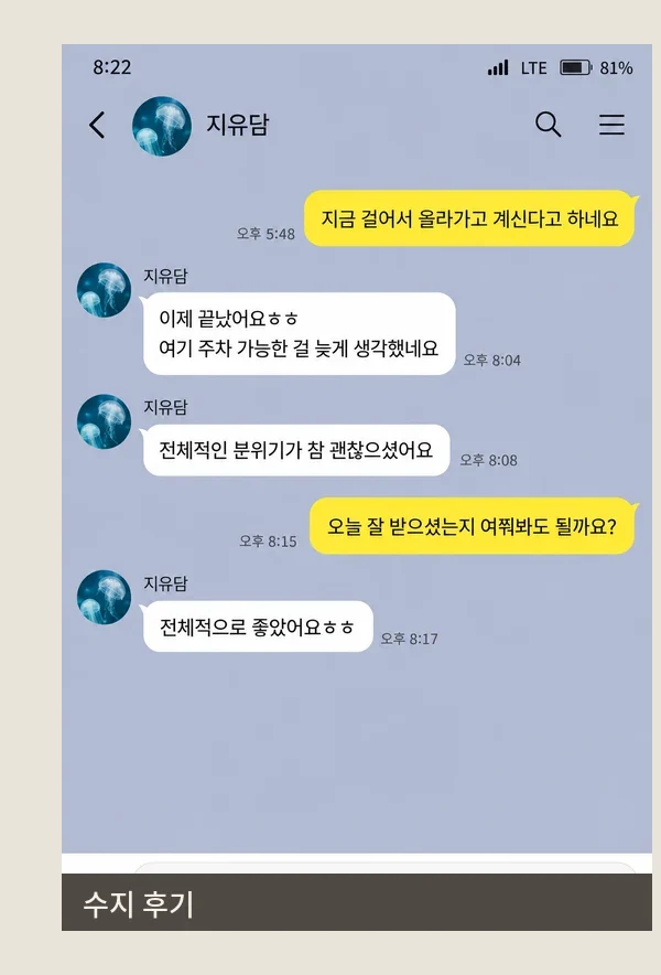 수지 후기 캡처 3